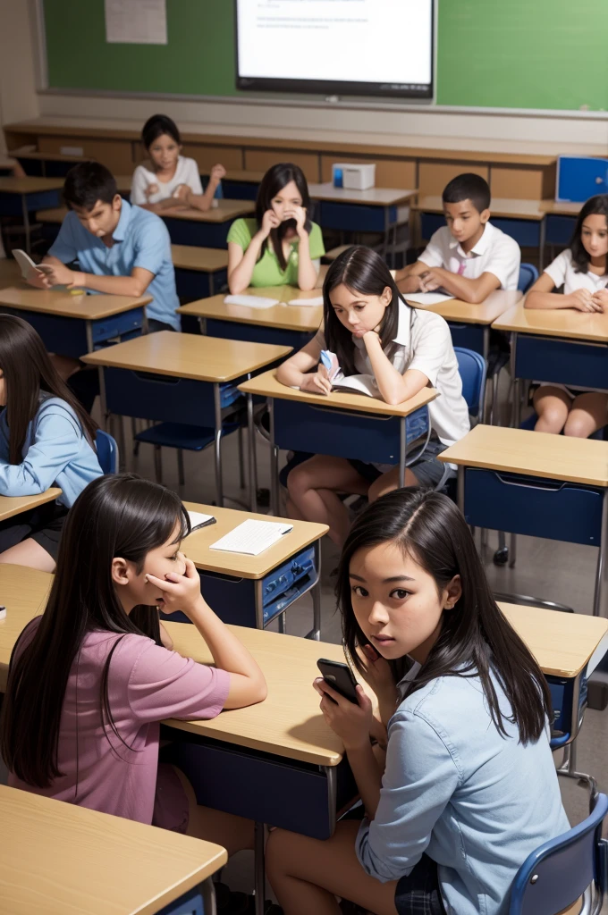 Negative use of cell phones in the classroom 