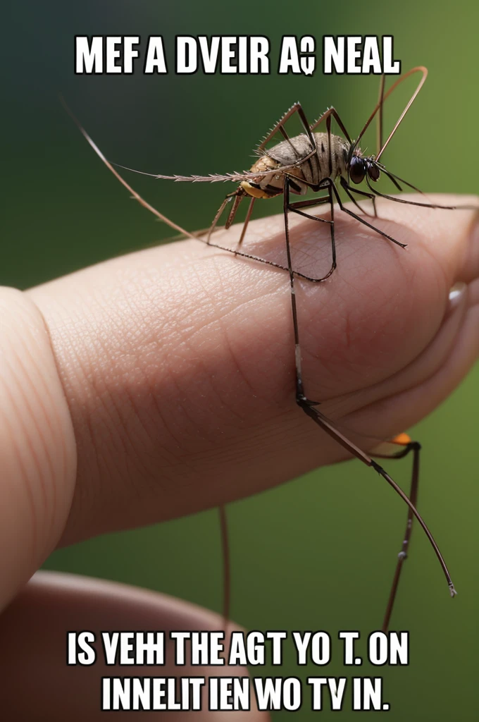 Create a meme based on the dengue mosquito