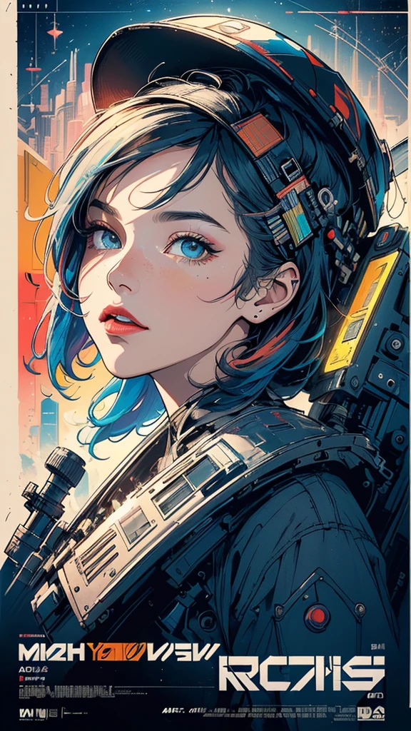 (((masterpiece, highest quality))),(((solo:1.2))),(((1girl:1.2))),32k wallpaper, very detailed, poster, vintage science fiction,(((((geometric cinematic movie poster))))), (bauhaus), shape,(((abstract))),(mid century modern),movie poster,(((((portfolio))))),(((((Close-up))))),(((((bust up))))),((((more various angle)))),(((highlight))),Vast landscape,((((heterochromia)))),(((complete. detailed face))),(((Extremely talented))),(((most complecated machine))),((Overall colorfully))(((text))),(((typography))),(((sentence))),(((Label))),(detailed movie poster),(((((most complicated machine))))),(((genius mechanic))),