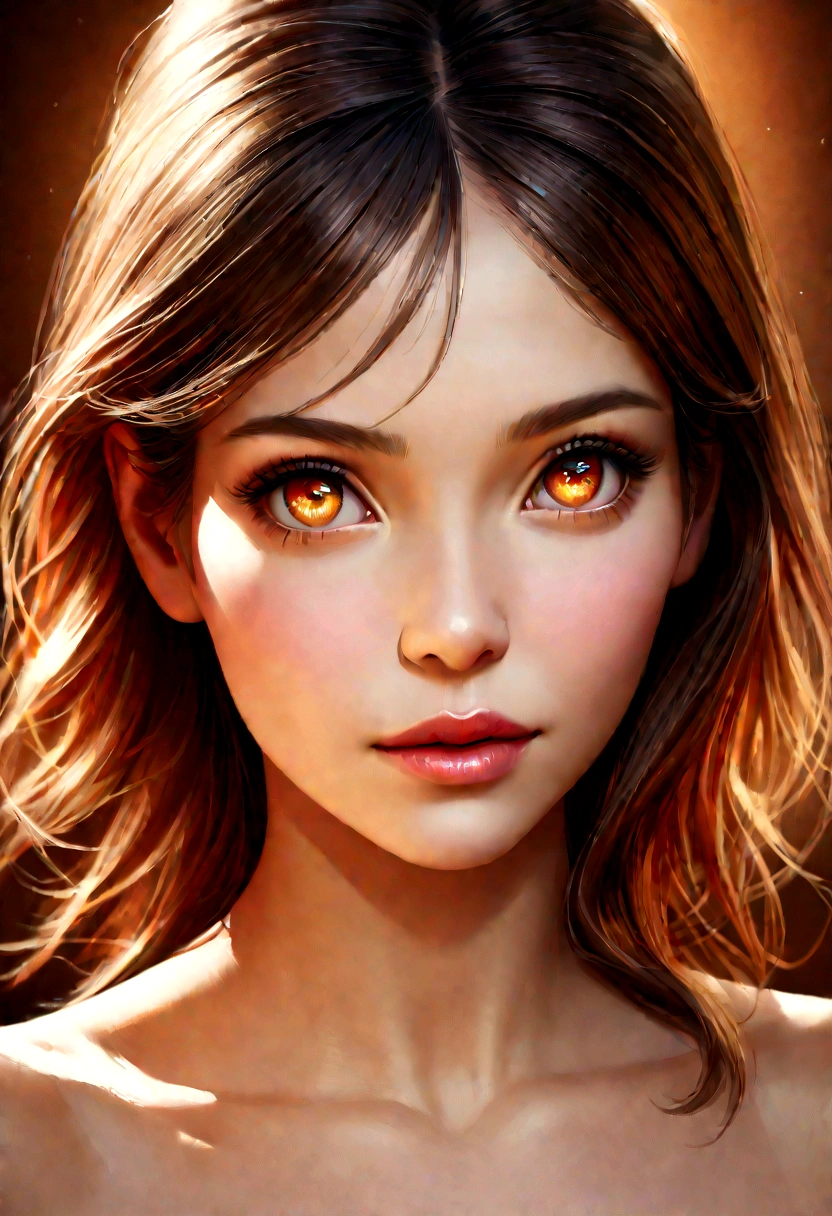 a nude woman, beautiful detailed eyes, beautiful detailed lips, extremely detailed eyes and face, long eyelashes, intricate details, realistic, photorealistic, photo-realistic:1.37, 8k, highres, masterpiece:1.2, ultra-detailed, vivid colors, studio lighting, physically-based rendering, professional, portrait, warm color tones, soft lighting