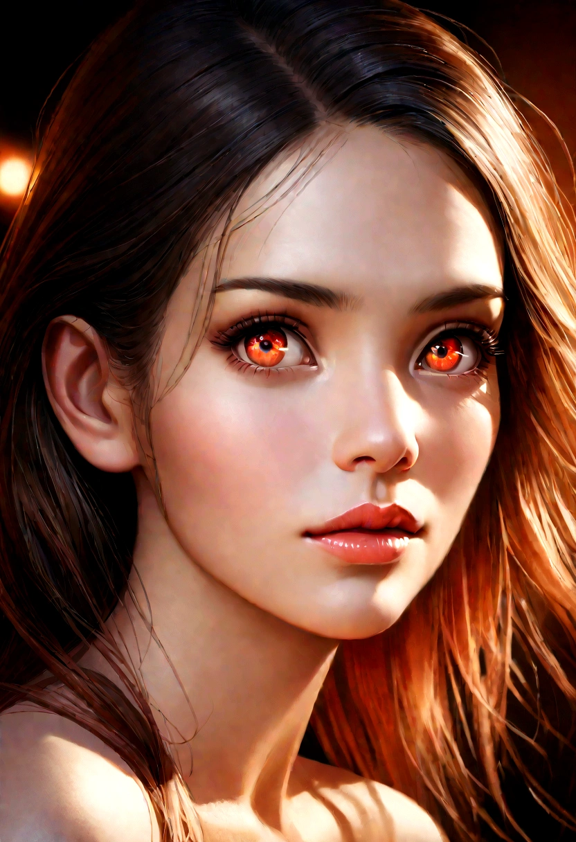 a nude woman, beautiful detailed eyes, beautiful detailed lips, extremely detailed eyes and face, long eyelashes, intricate details, realistic, photorealistic, photo-realistic:1.37, 8k, highres, masterpiece:1.2, ultra-detailed, vivid colors, studio lighting, physically-based rendering, professional, portrait, warm color tones, soft lighting