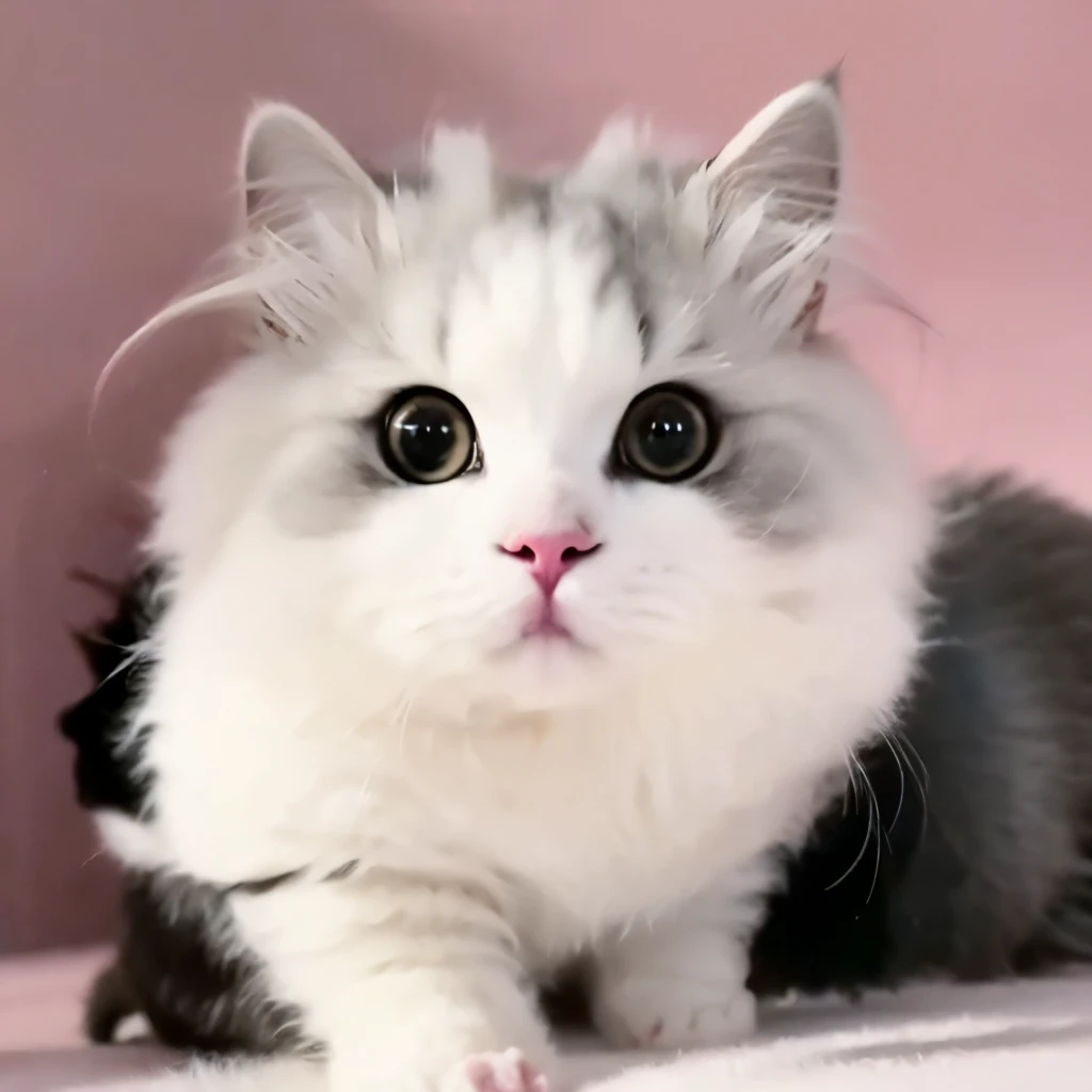 (8K, masterpiece, Highest quality),(Realistic, photo-Realistic:1.2),Ultra-high resolution,Very detailed,Beautiful lighting,Photo Background,
alone,View your viewers,Simple Background,White Background,
Bye Maomao Maorola,Cat,white Cat, fluffy face,fluffy,Cat paw,armor，sword，Avatar