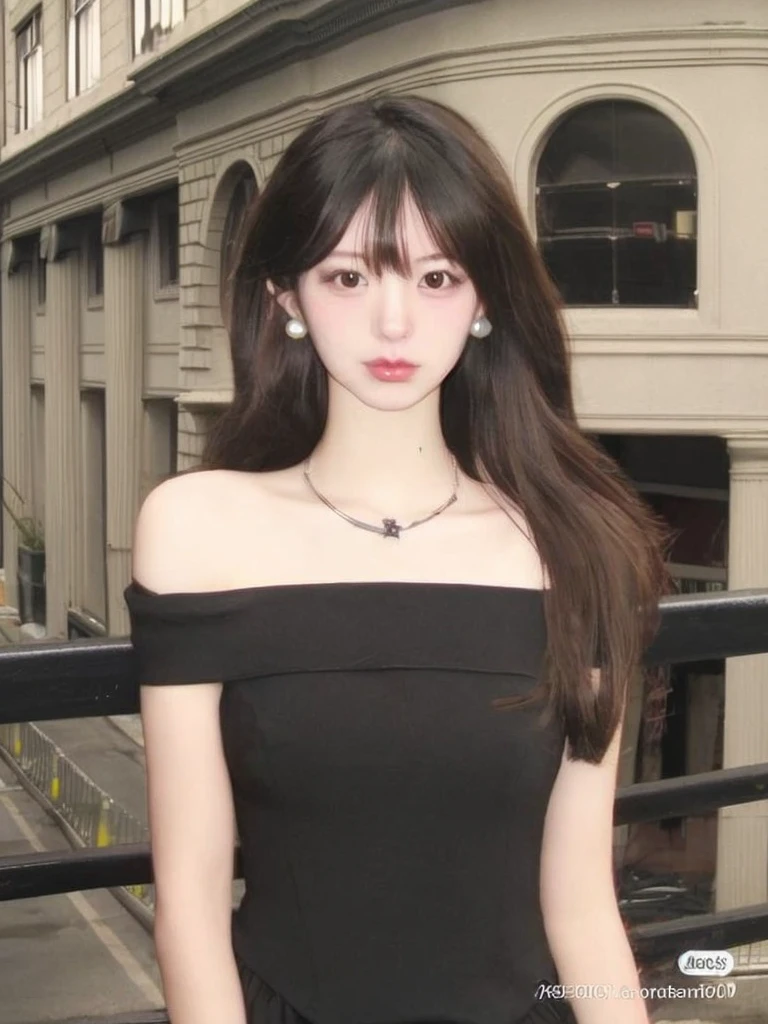 Cute Japanese women in their 20s、Her hair is long and black、In a taxi