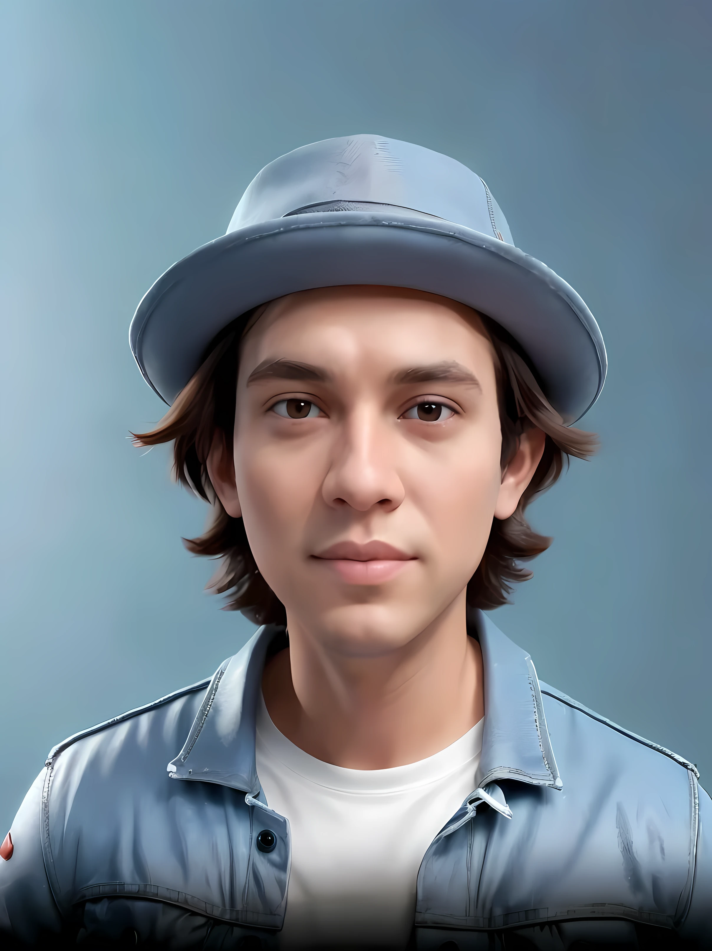 there is a man wearing a hat and a jacket, realistic studio portrait, portrait of ultra realistic, realistic portrait photo, portrait of jughead jones, photo realistic portrait, hyperrealistic , realistically rendered face, photorealistic portrait, photo-realistic face, digital art. photo realistic, highly detailed vfx portrait, highly detailed vfx portrait of, photorealistic face