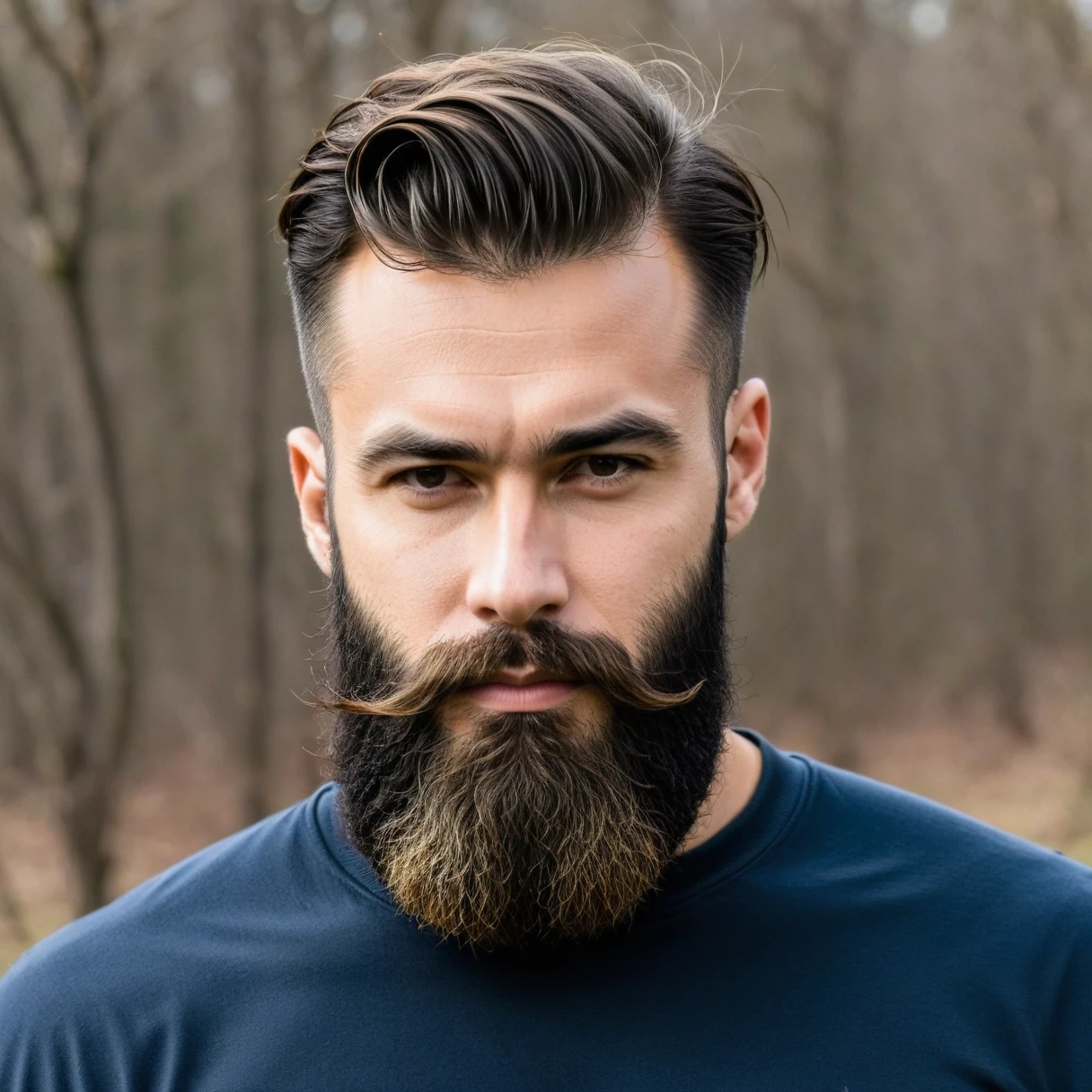 man with Ducktail beard