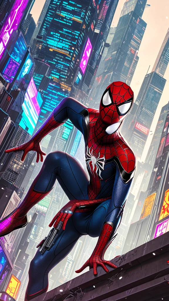 Spiderman cyberpunk