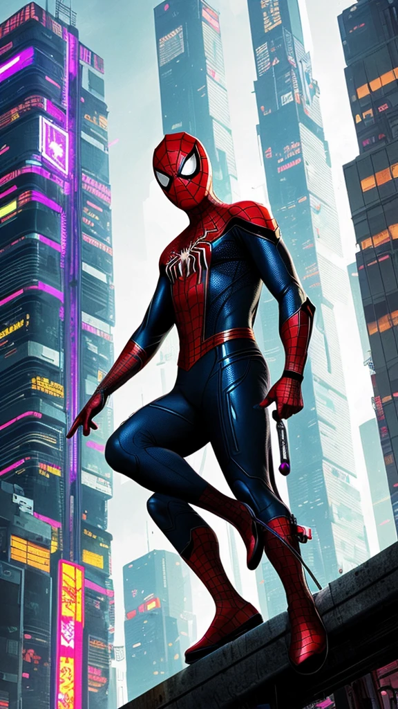 Spiderman cyberpunk
