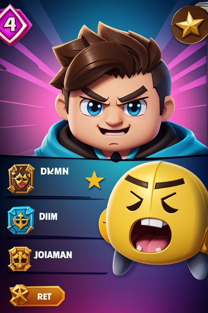 Create a picture with the Brawl Stars star and the inscription Jaydman