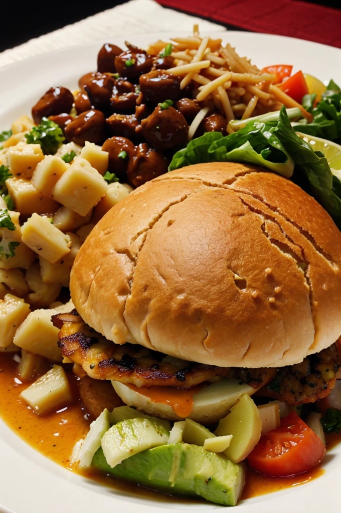 A photo of cuisine food