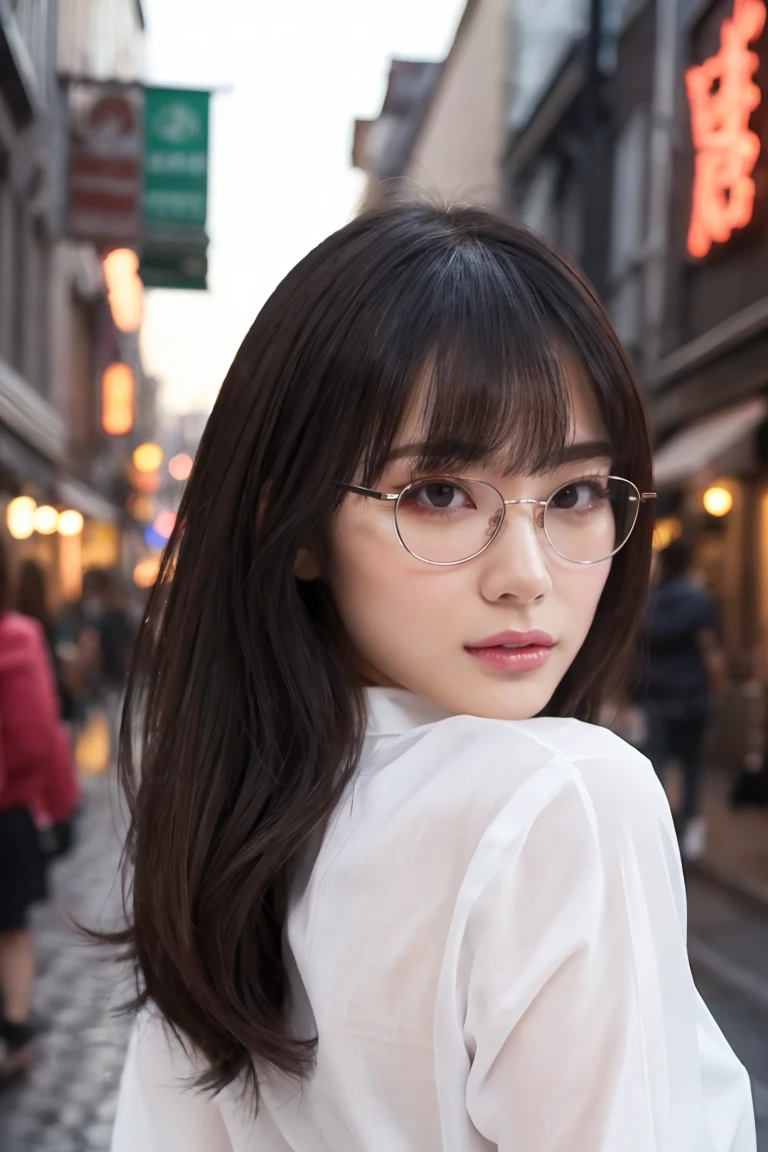 (highest quality、Tabletop、8K、Best image quality、Award-winning works)、One beautiful woman、Age 25、Perfect beautiful composition、(Classy glasses:1.1)、(Cleavage:1.1)、Big breasts that look like they might burst、Accentuate your body lines、(Perfect and precise white polyester shirt:1.3)、Look at me、(sexly look:1.1)、Perfect Makeup、attractive、sexly、Lustrous and bright lips、Accurate anatomy、(Face close-up:1.3)、Look at me、(The moodiest entertainment district lighting:1.1)、(Moody and romantic atmosphere blurred red light district street background:1.2)、Perfect Makeup、Ultra-high definition beauty face、Ultra HD Hair、Ultra-high definition moisturizing eye area、(Ultra High Resolution Perfect Teeth:1.1)、(Ultra-high resolution glossy skin:1.1)、Super high quality glossy lip（（（Best Quality,Top quality, 8K, Mastepiece: 1.3, Raw photo、Expressing shadows clearly、Fine details）））,（（Realism, It&#39;s photorealistic: 1.37）、(((Perfect promotion))), （（（Make the eyes look natural and clear）））（（（both hands、Both arms、両足をExpress firmly）））（（（Natural color lip, Random sexy poses）））（（（woman１name）））日本人woman,Korean Beauty、リアルな本物woman , リアルな本物woman , Perfect dynamic composition、２０～３０Year old girl、Make the nipples firm

(((Naked)))、(((Completely naked)))、（（（No clothes）））(((Representing pubic hair)))（（The genitals are visible）））

（（（Twin tail hair、Bob Hair、Long Hair、Choose from either ponytail or ponytail at random）））

（（（Facial expressions are created randomly）））（（（The eyes are looking at me）））（（（Make it less conspicuous）））（（（Make the eyes the same size）））

（（（Pose changes are made randomly）））

（（（Emphasize large breasts、Emphasizes a big butt）））

（（（陰部はExpress firmly）））（（（陰毛もExpress firmly）））

（（Pubic hair is thin、Express firmly）））
