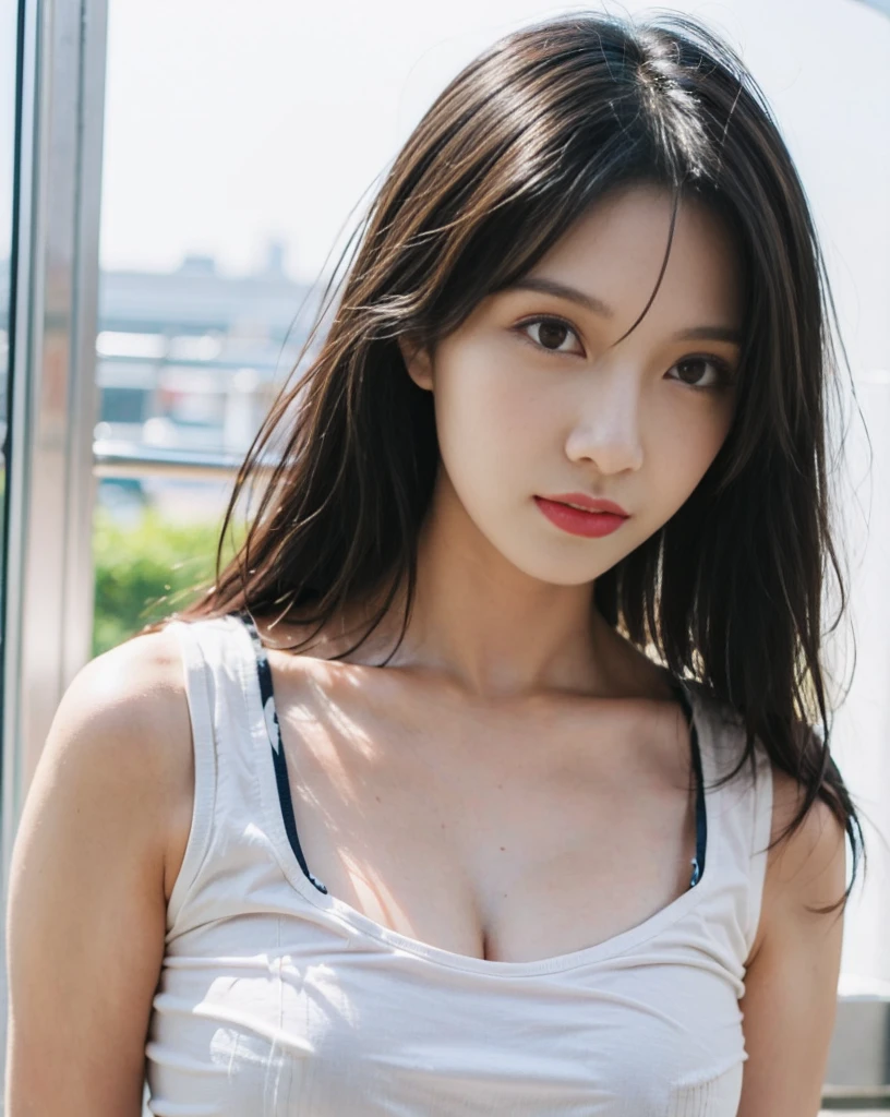 ((masterpiece)), (((best quality))), ((ultra-detailed)), (Amazing:1.1),detailed, perfect body, busty breast, beauty long black hair, perfect saturation, perfect eyes, perfect face, perfect lighting, vibrant colors, innocent expression, delicate features, stunning beauty, realistic skin texture, glossy lips,