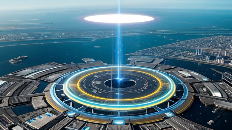 Elementos futuristas:
Interplanetary city Space portals Advanced architecture Flying vehicles Cultural diversity Holographic technology