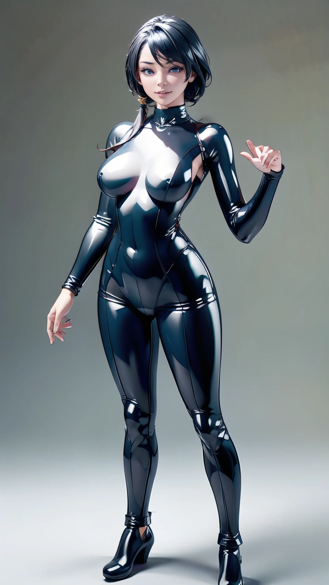 (masterpiece:1.2, Highest quality,Highest quality),(Very detailed),8K,wallpaper,Ultra-fine painting,Narrow your focus,Female plastic model,(Sentai heroine bodysuit),Isometric 3D diorama,Matte Paint,Displayed in the case