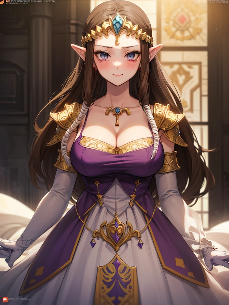 (Expressionless),((((Pull up your skirt)))))),((upper body)),((alone)),((),Anime art style,masterpiece,(Highest quality), (Super detailed),(Very delicate and beautiful),(alone),(Detailed face and eyes),Beautiful eyes like jewels,(A truly gorgeous jeweled ruffled rococo ball gown dress),(((Mature Woman,Queen))),((1 Queen in a beautiful embroidery and jeweled absolutely gorgeous rococo ballgown dress with voluminous full length hoop skirt)),((crinoline)),,((Lots of straight hair,Very long straight hair with great volume,Super long straight hair)),,Cleavage,(bed),length_gloves,Very gorgeous hair ornament,Sparkling、((((Front Face)))),((((Adult Expressions)))),((((Beautiful Face)))),((((dress)))),((smile)),(((Long Hair)))),((((Straight hair)))),((Cleavage)),((((Dark brown hair)))),Princess Zelda,((chest is slightly exposed)), ((Highest quality)),,(Very detailed) ,((Purple blouse)),((Put your arms behind your back)),Brown Hair,((Embarrassed look)),Blushing, ((Highest quality)), (Very detailed),((detailed)),(((pray))),nintendo, the legend of zelda),Crying face,Blushing,((alone)), ((Highest quality)), (Very detailed), ,