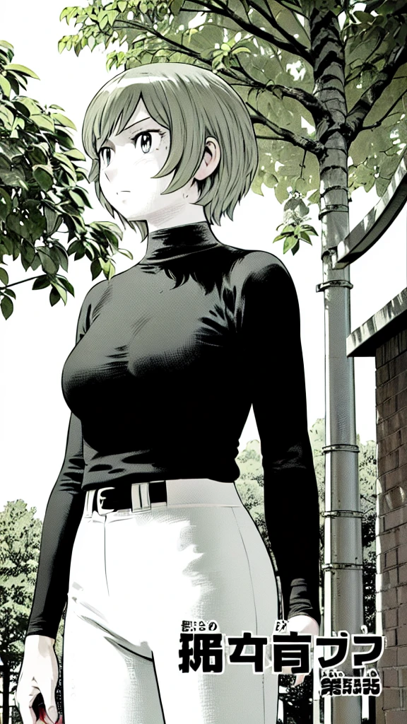 (Baseball uniform:1.2),
Blonde Hair, (short hair:1.2),Long sleeve, Black Shirt, turtleneck,White trousers、uniform、Black belt、((Illustration of people))、Big 、
View Audience,, (Highest quality:1.3),One Girl, White pants、uniform、Outdoor、baseball ground、ground、soil、blue eyes、Tight black shirt、(masterpiece、Highest quality)、Highest quality, Ultra-high resolution, (((masterpiece))), alone, Sweat、Big eyes、Big Breasts、One Girl, Front view、Embarrassed face、Bronze colored hair、((short hair))、Stand up straight