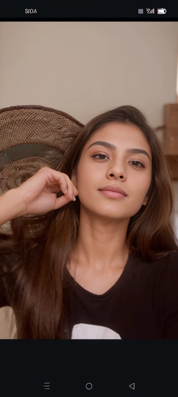 Beautiful ,23 years young Indian girl healthy, confidential looking,8k,realistic, raw photo,dark brown hair,fair skin, indian,long hair,clear facial features,, very detailed, 23years old, innocent face, natural wavy hair, high resolution, masterpiece, best quality, intricate details, highly detailed, sharp focus, detailed skin, realistic skin texture, texture, detailed eyes, professional, 4k, charming smile, shot on Canon, 85mm, shallow depth of field, kodak vision color, perfect fit body, extremely detailed, foto_\(ultra\), photorealistic, realistic, post-processing, maximum detail, roughness, real life, ultra realistic, photorealism, photography, 8k uhd, photography 