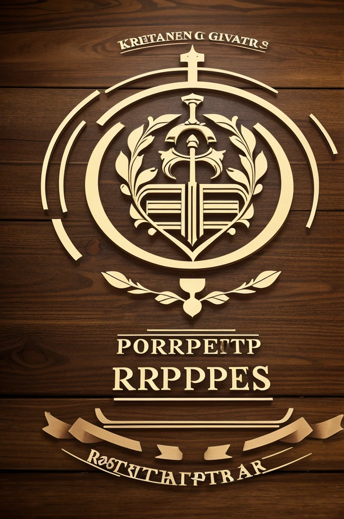 Make a restaurant logo with it named " "(KRP) GotoParés"