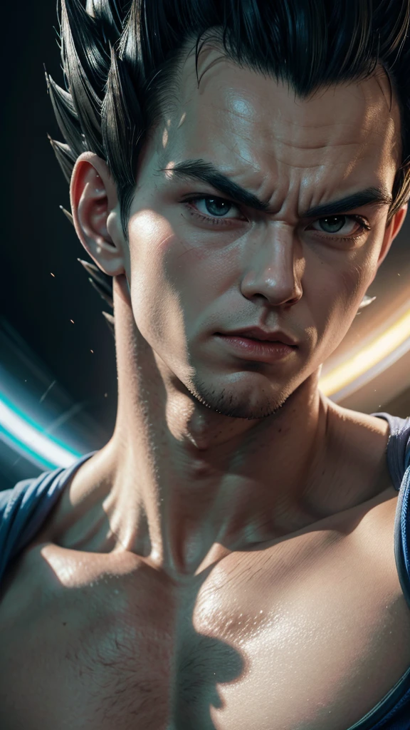 Vegeta men, from Dragon Ball Super, realist, 4k