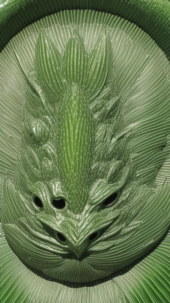 Kappa is a traditional Japanese monster.、Waterfrontに住むな生物です。Please include the following features：

height：Petite（Approximately 90cm to 120cm）
skin：Face covered in green scales：With a flat face、Mouth protruding like a beak Eyes：big、Round、Sharp eyes：A water-holding dish on the top of the head（Circular depression）There is、Always damp hair：Wet hair growing around the head plate：Webbed clothing：They often wear traditional Japanese clothing and loincloths.、Possessions, sometimes naked：Cucumber（Kappa&#39;s Favorite Food）Background where you may have：Waterfront（Near a river or pond）、Lush natural scenery