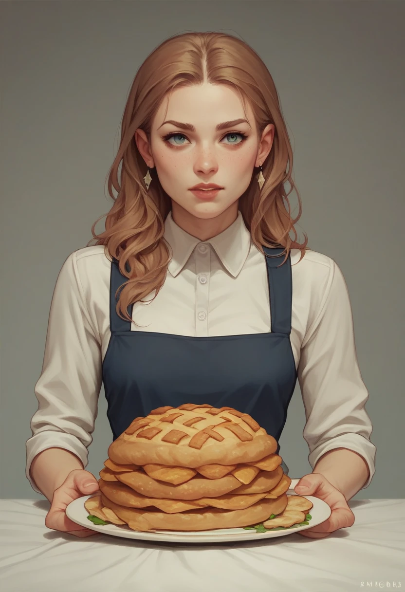 woman dinner time suit baked breads