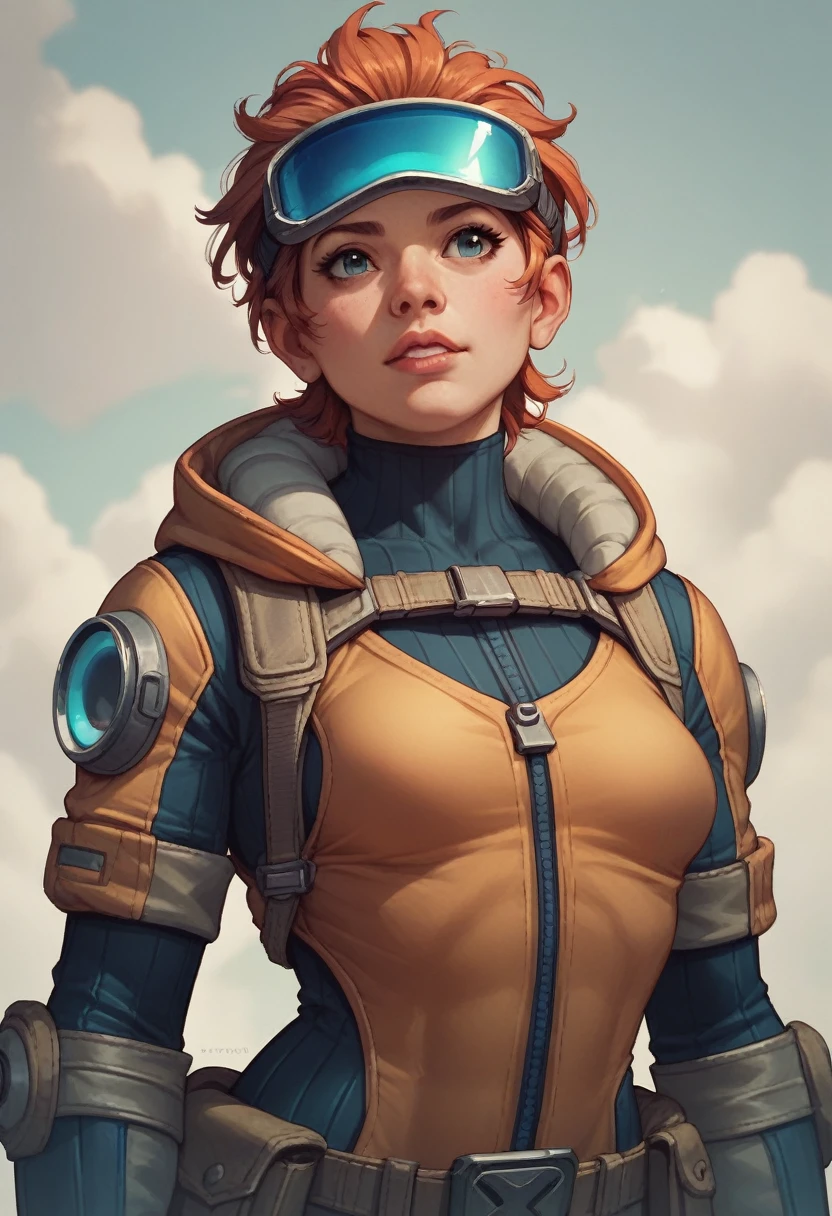 woman visor, googles