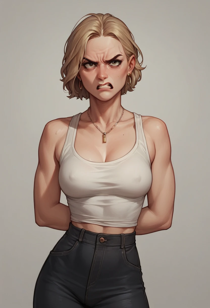 angry mob women