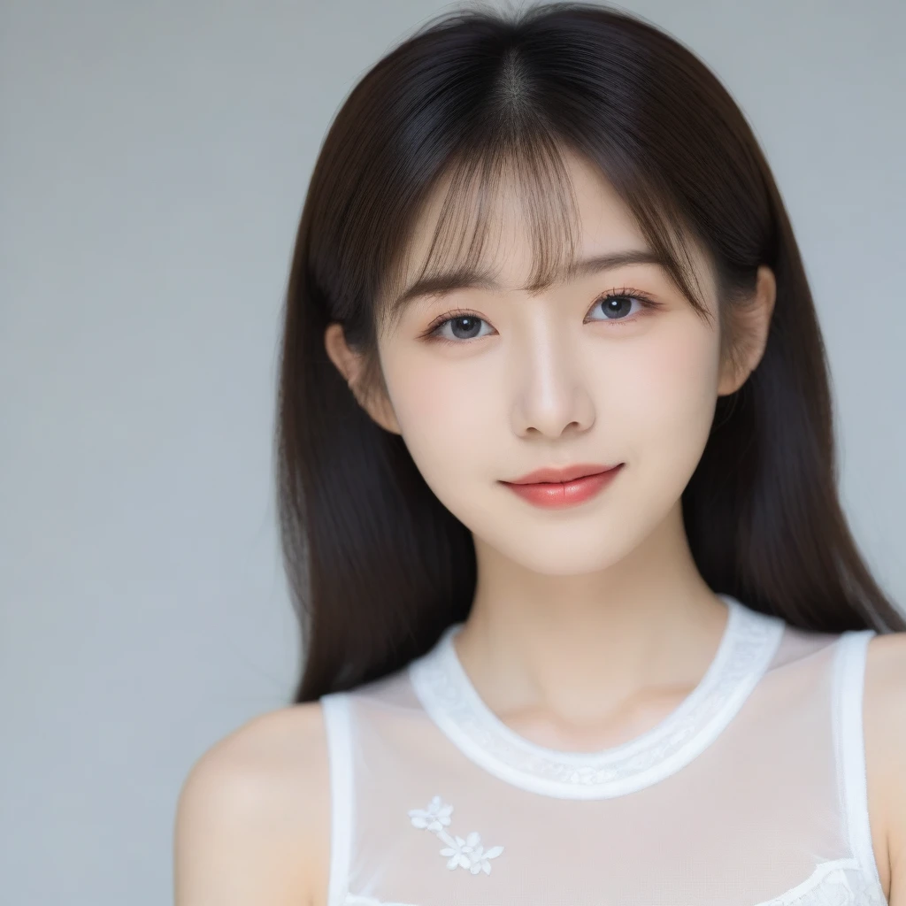 8K, Ultra-high resolution, Highest quality, masterpiece, 三分割法によるphotograph,Surreal, photograph, 1 girl, (16 years old:1.3), pretty girl, Cute face, Beautiful eyes in every detail, 細かくdetailedに,masterpiece,, One Girl:1.2, Japan Female Announcer,whole body,Young Wife, (night, (Neon Signs), (Blurred Background), ((See-through blouse)), (White blouse)), , Very slim, Black Pencil Skirt、Full of cleanliness,A carefree smile,Healing the heart,Semi-long layered hair,Looking at the audience、beauty,Long neck、Laugh a little、Please close your mouth and laugh、(((Ideal body type))),A-cup small breasts :2,、Portraiture:2、Perfect Anatomy、鮮明なdetailed、detailed、Surreal、Light and shadow,Strong light