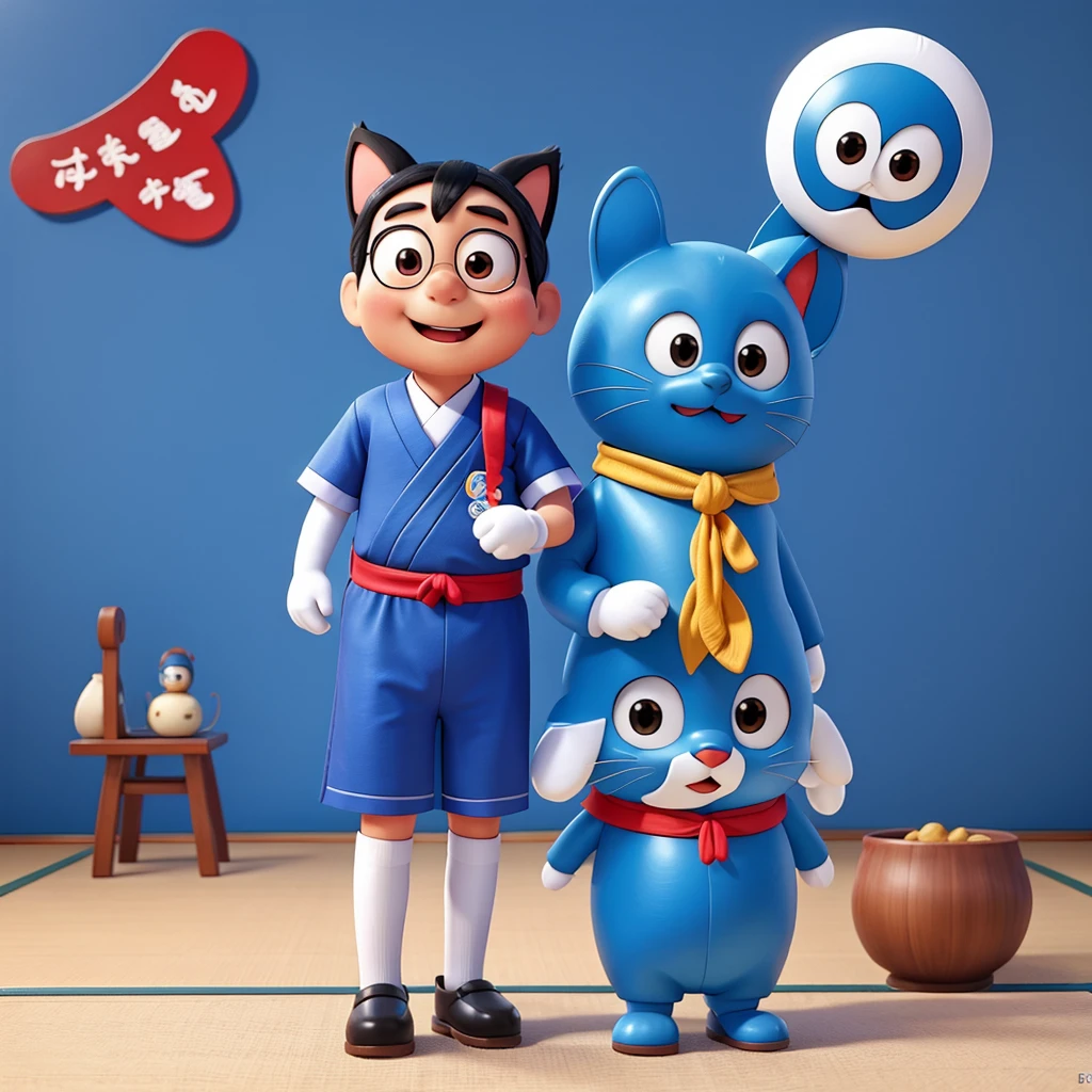 Doraemon in Japanese clothing