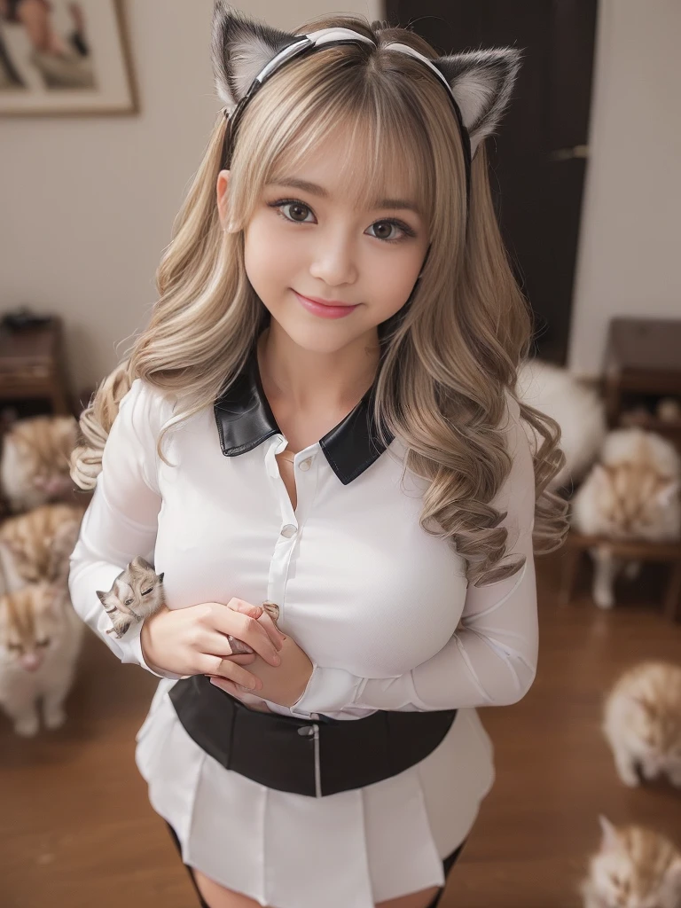 ((((The composition and angle of the girl is subjective from the viewer's perspective)))、(The girl and the viewer are lovers)、
A girl with a face she only shows to people she trusts、(1 Super sexy and super cute super big Japanese girl), brown hair, Great face and eyes, Tanuki face、Big eyes, Drooping eyes、Long and plentiful毛、thick and large ?????? lips,、(wide open chest and high:1.1), Beautiful bigSuper big, Bare Chest, (Amazingly beautiful girl), brown hair,, (highest quality:1.4), (Super detailed), (very detailed CG integrated 8k wallpaper), Very detailed, High resolution raw color photos, Professional photography, Good balance between head and body,(((Super cute smile)))、 Super sexy and super cute mature woman, ((Chubby、A plump, voluptuous, selfish body that looks like it would be comfortable to hug, Round face,Tanuki face、Thick eyebrows、Big eyes。Drooping eyes、Long and plentiful、thick and big ?????? and sexy lips、 About 40)), (((Wavy silver blonde hair,、Cat ear、Long Hair,))) 、Flashy makeup, Fuller lips, Sexy Gaze, (((white blouse with collar、Black tight super mini skirt、Black pantyhose、Black high heels)))、 (((Surrounded by lots of adorable kittens、A girl hugging a very cute kitten))), Looking at the camera, Low angle shooting, Cute duck mouth,((Very precise and accurate ???????)), (masterpiece:1.43), (((Perfect ???????)))、(((Perfect proportions))), Realistic photos, Full Shot, whole body, (height: 148cm), has two legs,Has two arms、has two legs, It should have two arms、Exact finger count)) 、sexual excitement、(((Super big)))、、(((Super big)))、(((Super big)))、(((Super big)))、(((Super big)))、(((Super big)))、A shy and cute smile、(((Super big)))、(((Super big)))、(((Super big)))、(((Super big)))、、(((Super big)))、、(((Super big)))、(((Super big)))、(((Super big)))、(((Super big)))、(((Super big)))、、(((Super big)))、、(((Super big)))、(((Super big)))、(((Super big)))、(((Super big)))、(((Super big)))、A shy and cute smile、(((A cafe with lots of cats)))、(((Eating sweets))