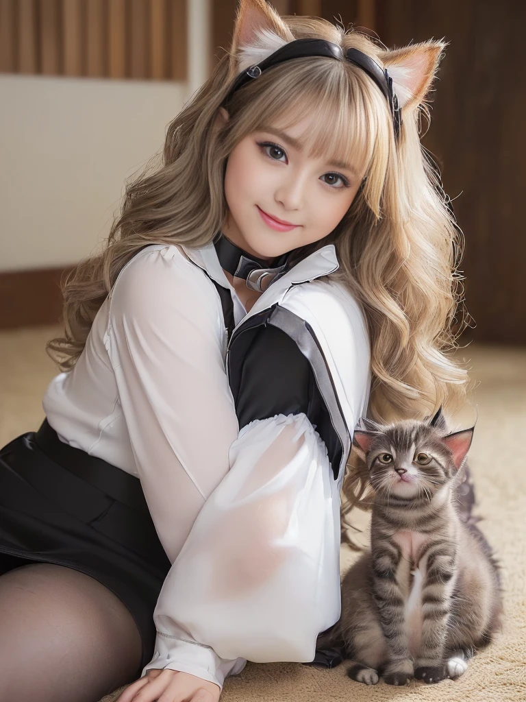 ((((The composition and angle of the girl is subjective from the viewer's perspective)))、(The girl and the viewer are lovers)、
A girl with a face she only shows to people she trusts、(1 Super sexy and super cute super big Japanese girl), brown hair, Great face and eyes, Tanuki face、Big eyes, Drooping eyes、Long and plentiful毛、thick and large erotic lips,、(wide open chest and high:1.1), Beautiful bigSuper big, Bare Chest, (Amazingly beautiful girl), brown hair,, (highest quality:1.4), (Super detailed), (very detailed CG integrated 8k wallpaper), Very detailed, High resolution raw color photos, Professional photography, Good balance between head and body,(((Super cute smile)))、 Super sexy and super cute mature woman, ((Chubby、A plump, voluptuous, selfish body that looks like it would be comfortable to hug, Round face,Tanuki face、Thick eyebrows、Big eyes。Drooping eyes、Long and plentiful、thick and big erotic and sexy lips、 About 40)), (((Wavy silver blonde hair,、Cat ear、Long Hair,))) 、Flashy makeup, Fuller lips, Sexy Gaze, (((white blouse with collar、Black tight super mini skirt、Black pantyhose、Black high heels)))、 (((Surrounded by lots of adorable kittens、A girl hugging a very cute kitten))), Looking at the camera, Low angle shooting, Cute duck mouth,((Very precise and accurate anatomy)), (masterpiece:1.43), (((Perfect Anatomy)))、(((Perfect proportions))), Realistic photos, Full Shot, whole body, (height: 148cm), has two legs,Has two arms、has two legs, It should have two arms、Exact finger count)) 、sexual excitement、(((Super big)))、、(((Super big)))、(((Super big)))、(((Super big)))、(((Super big)))、(((Super big)))、A shy and cute smile、(((Super big)))、(((Super big)))、(((Super big)))、(((Super big)))、、(((Super big)))、、(((Super big)))、(((Super big)))、(((Super big)))、(((Super big)))、(((Super big)))、、(((Super big)))、、(((Super big)))、(((Super big)))、(((Super big)))、(((Super big)))、(((Super big)))、A shy and cute smile、(((A cafe with lots of cats)))、(((Eating sweets))