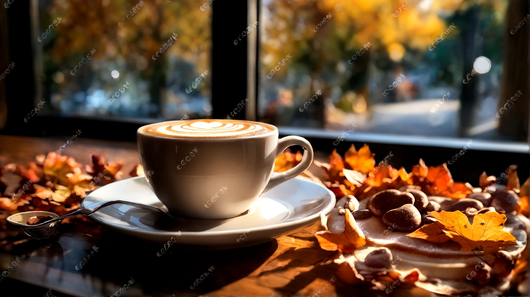there is a cup of coffee on a saucer on a table, morning coffee, good morning, cozy Cafe background, coffee, Soft autumn sunshine, cappuccino, cup of coffee, afternoon time, sitting at a mocha-colored table, afternoon, coffee cup, morning, portrait of morning coffee, late morning, Latte Art, Exclusive, morning time, Cafe