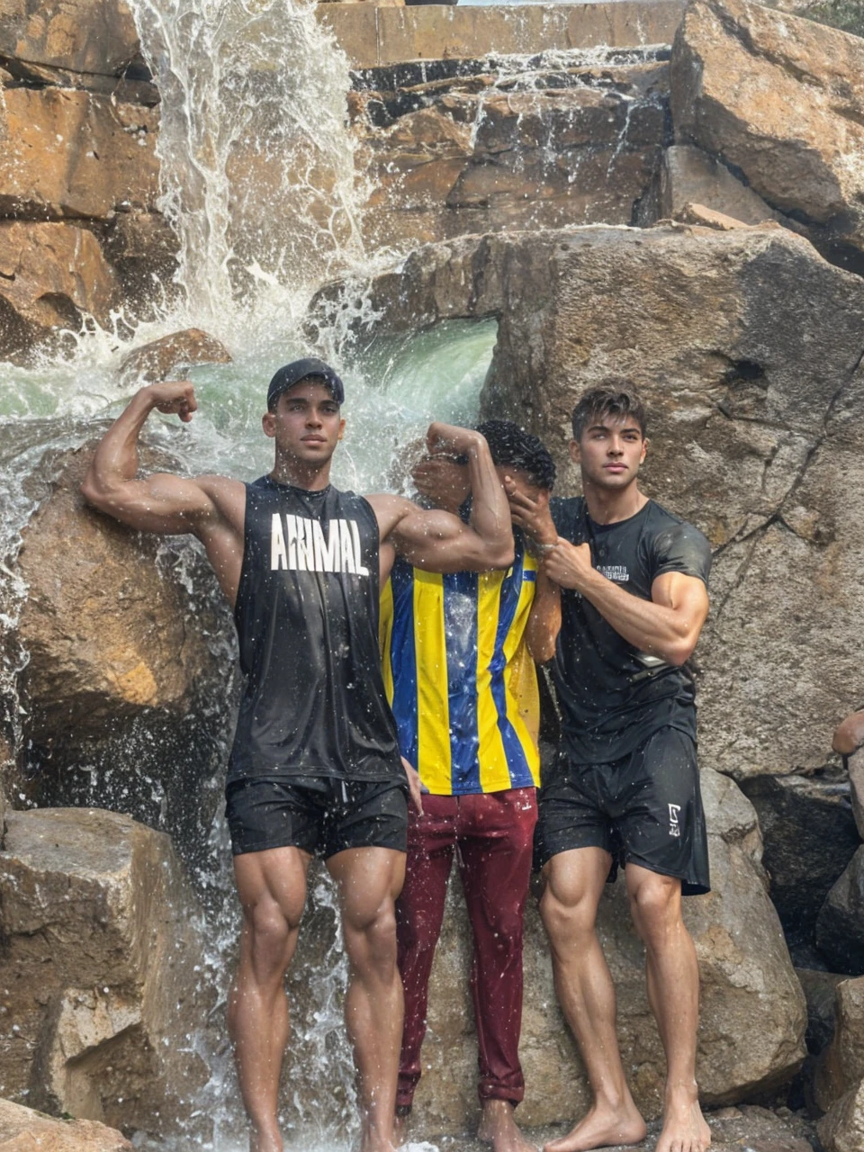 
  Muscular body and good lighting 