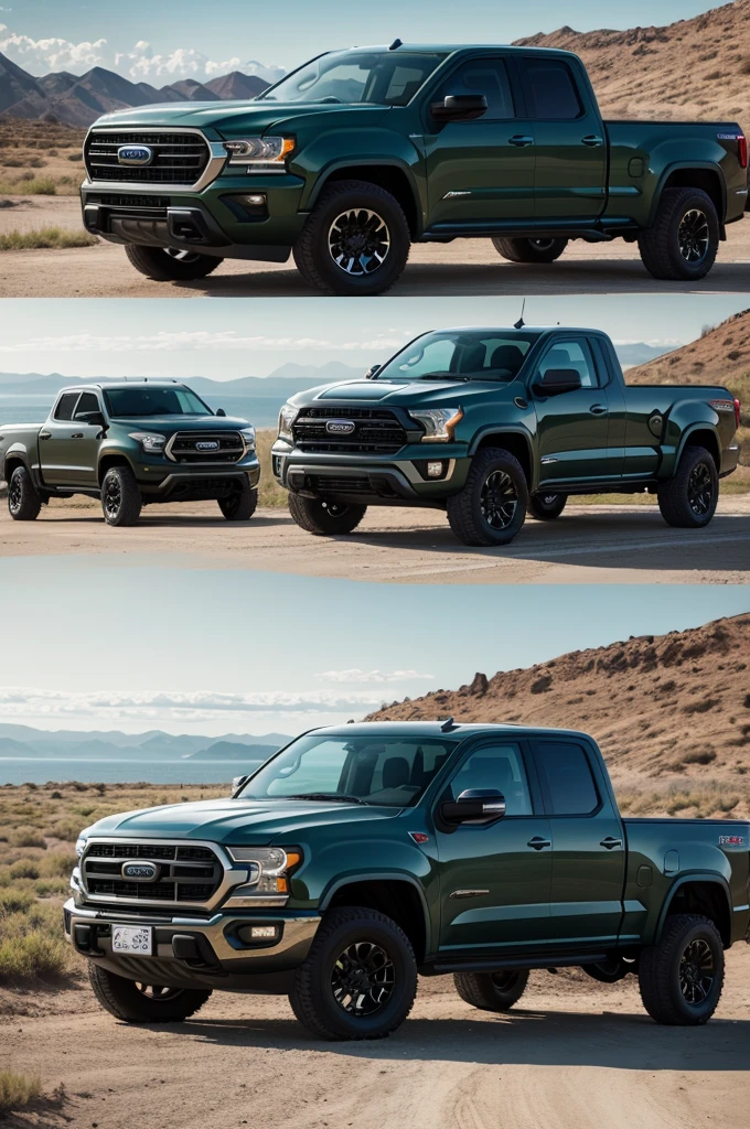 A 4 by 4 pickup truck