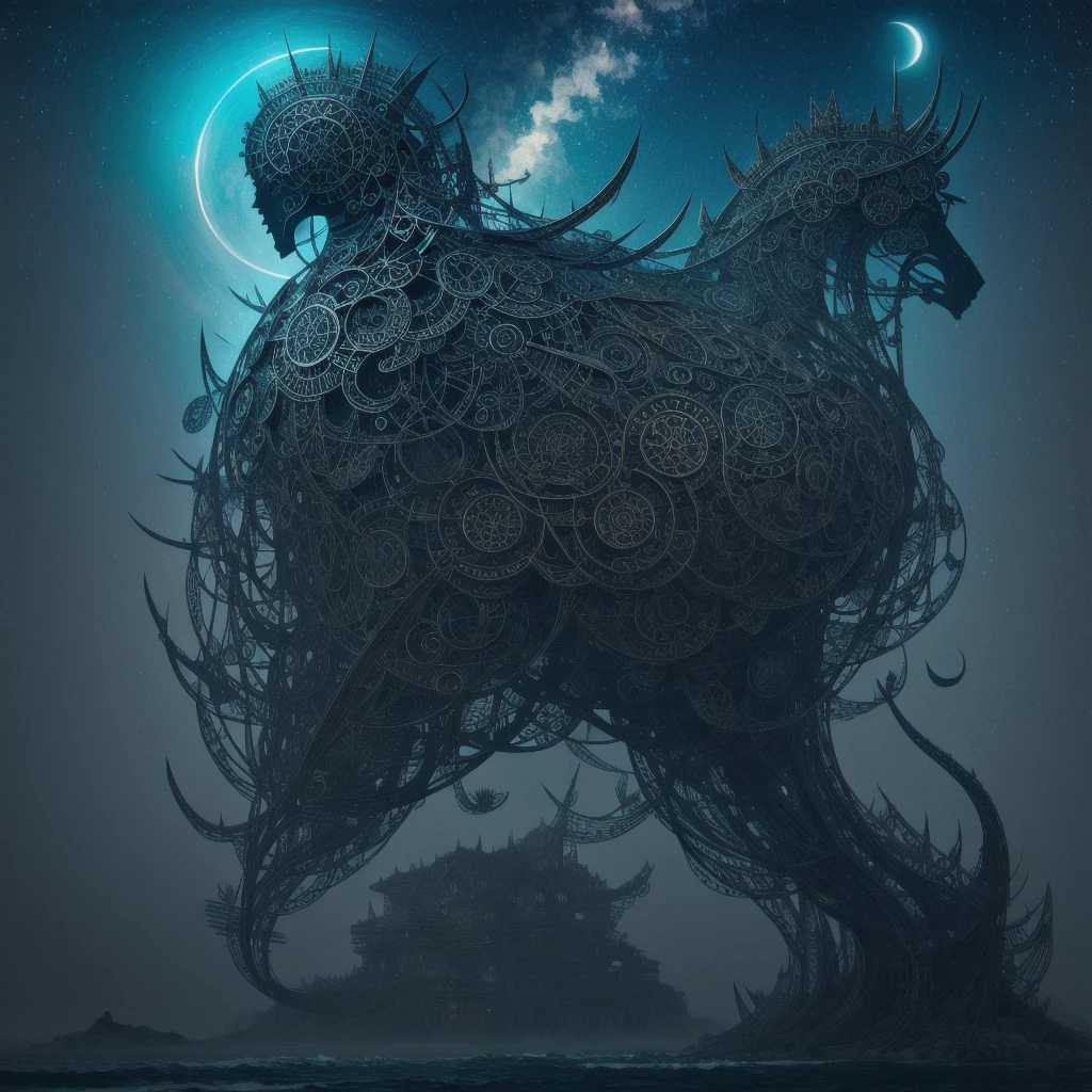 (Cult of Cthulhu:0.5), (Geometric:1.2), (Futurism), Impressionism, detailed, (One girl:1.2), Majestic, Breathtakingly beautiful, (Suggestive:1.1),(Depressing:1.4), (cute:1.4), attractive, (I can't resist:1.5), Anxious, (attractive:1.3), (magnetism:1.2), (crimson), (black:1.1), (Creepy), (Surreal:1.2)