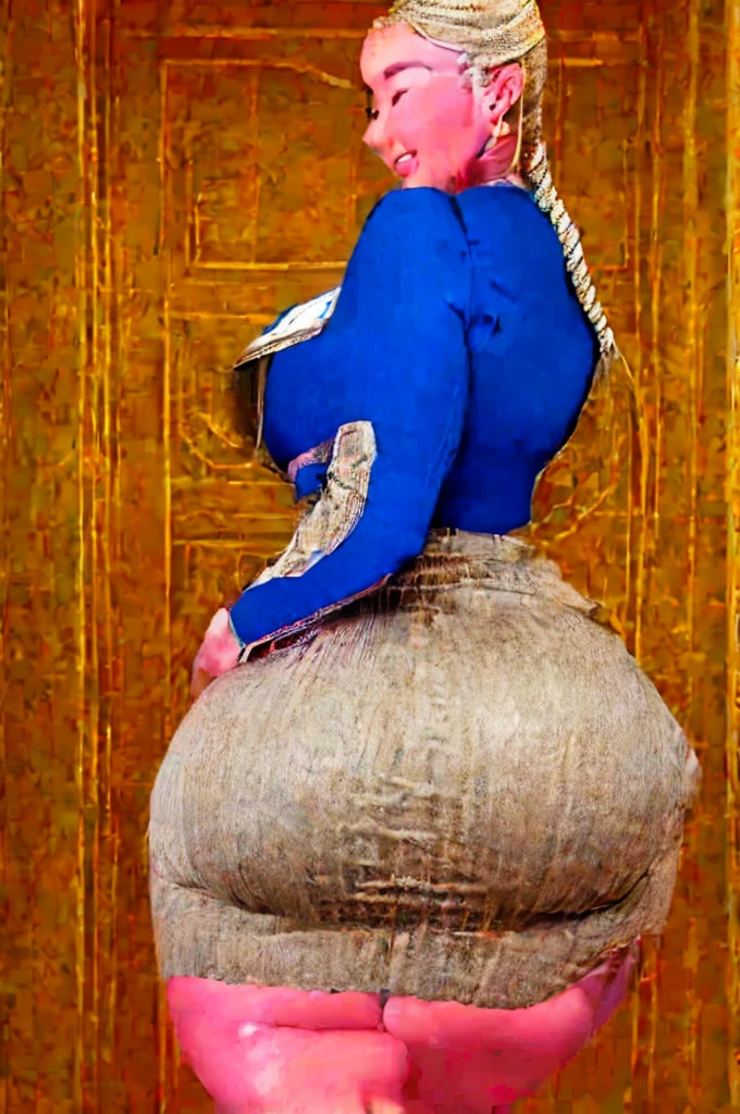 view from behind, huge butt, thick thighs, wide hips, slim waist, curvy Maxine Dupree secretary, MILF, Braided hair, Eyes aligned, smiling, very long straight hair, She will be wearing a tight skirt, She will be wearing a striped blouse, thin waist, colossal breasts,
