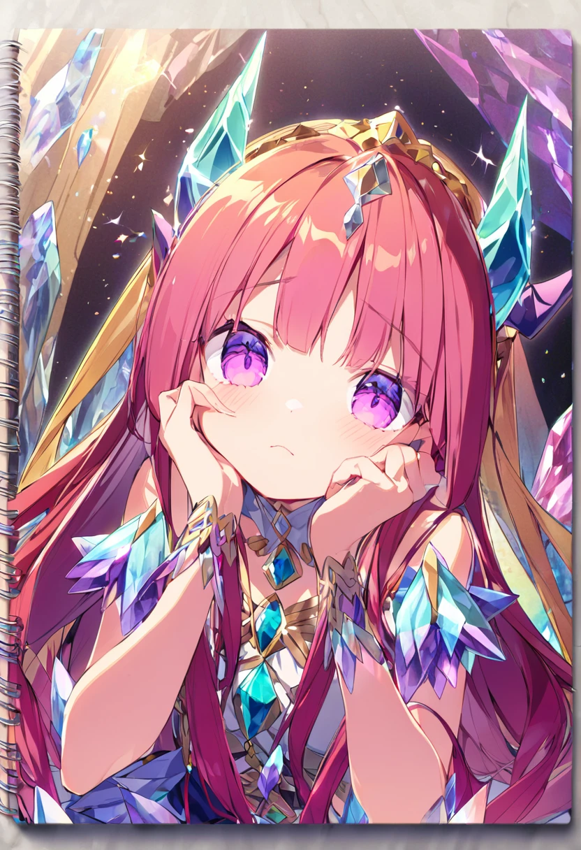 Place your hand on your cheek　Perfect Fingers　Insanely embarrassing　Crystal Horn　Shining Crystal
