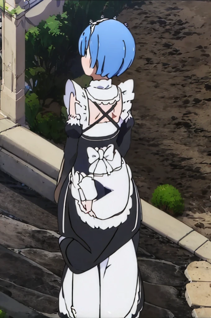 M-shaped legs、Maid clothes、、Lift up your skirt、M-shaped legs、、Showing panties、Blushing、I can see her panties、Pull up your skirt、Blushing、Blue Hair