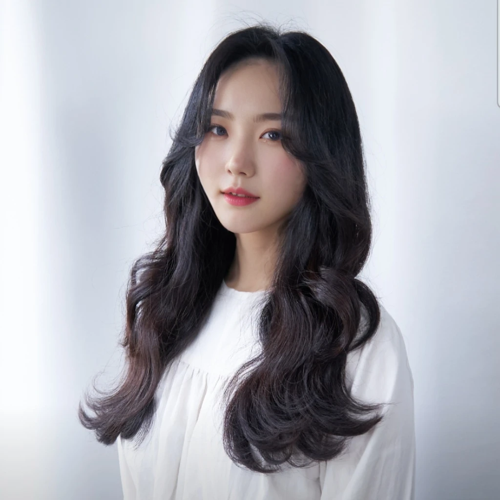 Best Quality, 8k, Masterpiece, (Portrait: 1.3), (photo realistic:1.4), (hyper realistic:1.4), Sharp Focus, looking at viewer, (smoother lighting:1.1), (increase cinematic lighting quality:0.9), realistic lighting, backlighting, light on face, ray trace, (brightening light:1.2), (Increase quality:1.4), sharp detail, (best quality real texture skin:1.4), finely detailed eyes, black_eyes, finely detailed face, 25 year old Korean woman