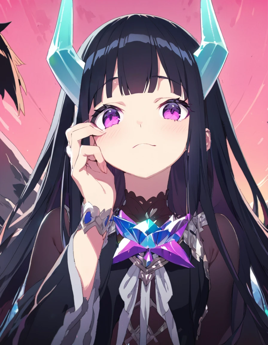 1 girl, Beautiful and detailed, Purple long hair, Pale red eyes, Princess Dress, Glowing Skin, solve, (Anime Style:1.6)High contrast girl, Sitting, Side Shot, (null:1.3), (masterpiece, Highest quality, perspective, Depth of written border:1.5), Flowers, Rocky Mountain, forest, Beautiful Face, Thighs, From below, 8K, Raw photo, Confused, Impressionism, (Tom Thomson, Claude Monet, Joaquin Sorolla, James Wilson Morris, John Fabian Carlson, Hugh Henry Breckenridge:0.8), HDR, Realistic, Film Grain, chromatic aberration, 高solve, Very detailed, finely, Dynamic Lighting, Dramatic lighting, Shadow, Sharp focus, Highly detailed eyes and face, Sharp pupils, Realistic student
