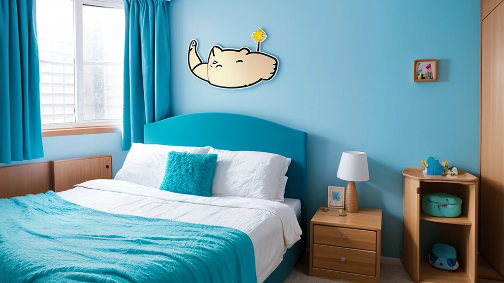 Bedroom. Snorlax theme