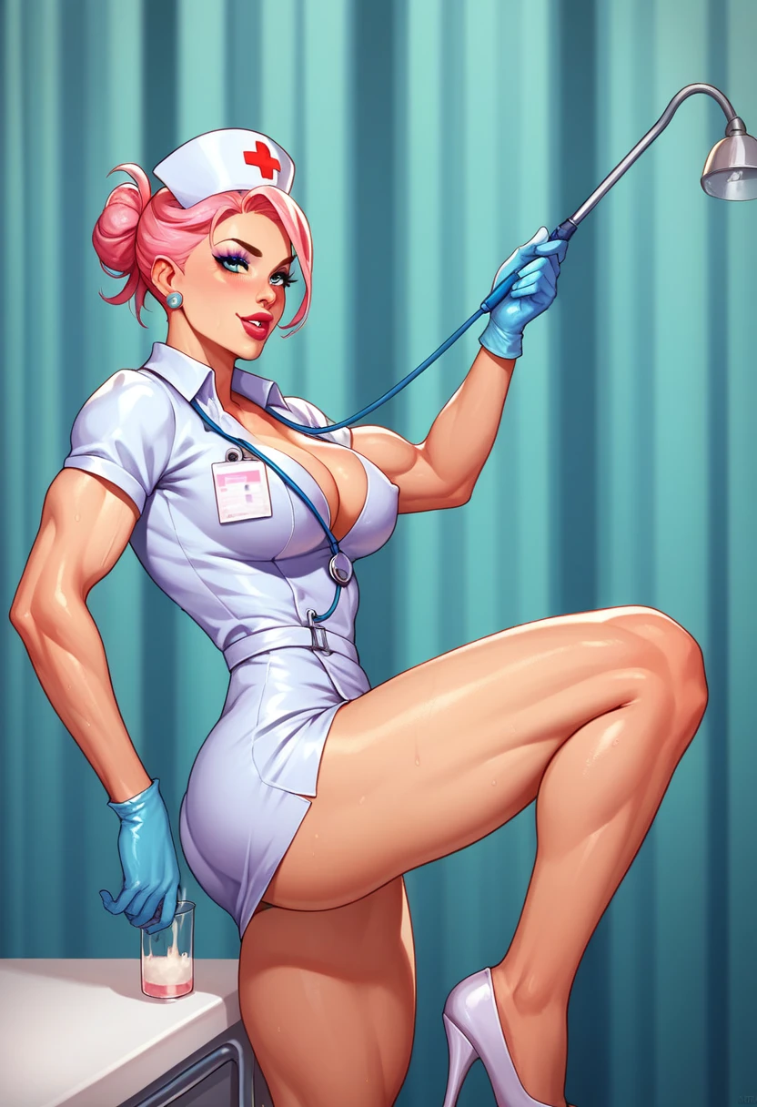 woman muscle nurse