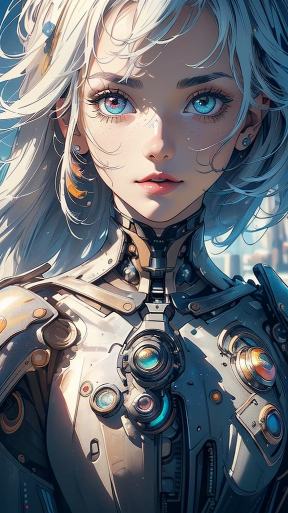 (((masterpiece, highest quality))),(((solo:1.2))),(((1girl:1.2))),32k wallpaper, very detailed,(((((portfolio))))),(((((Close-up))))),(((((bust up))))),((((more various angle)))),(((highlight))),((((heterochromia)))),(((complete. detailed face))),((((Extremely talented)))),((((Wonderfully detailed complicated machine)))),((((genius mechanic)))),((Overall colorfully)),(((futuristic galaxy))),(((perfect clear skinn)))
