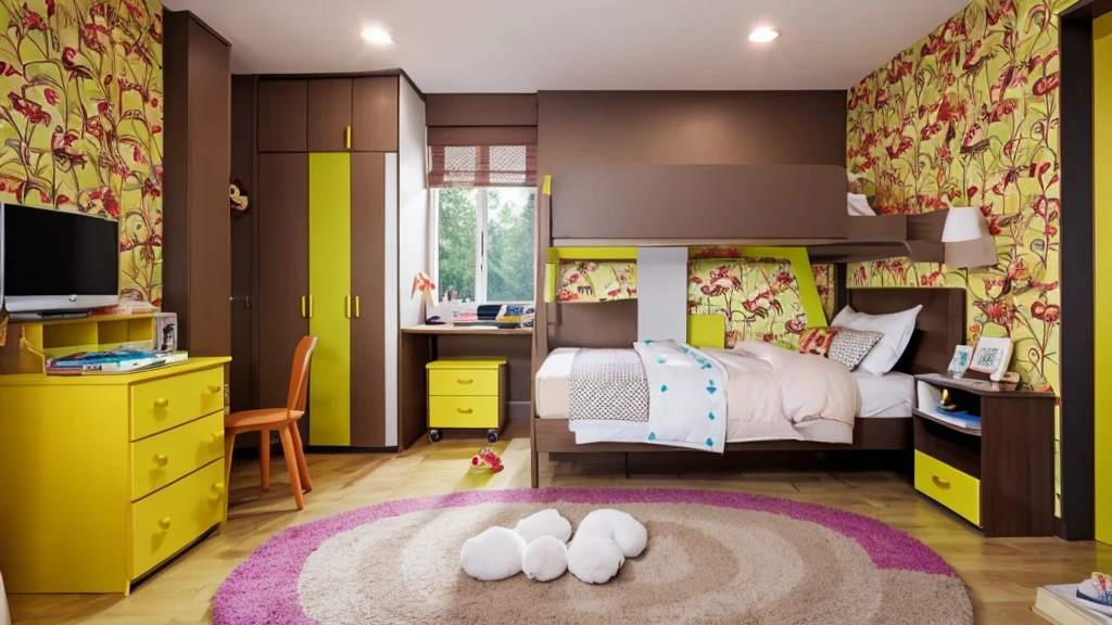 Bedroom. Monkey theme