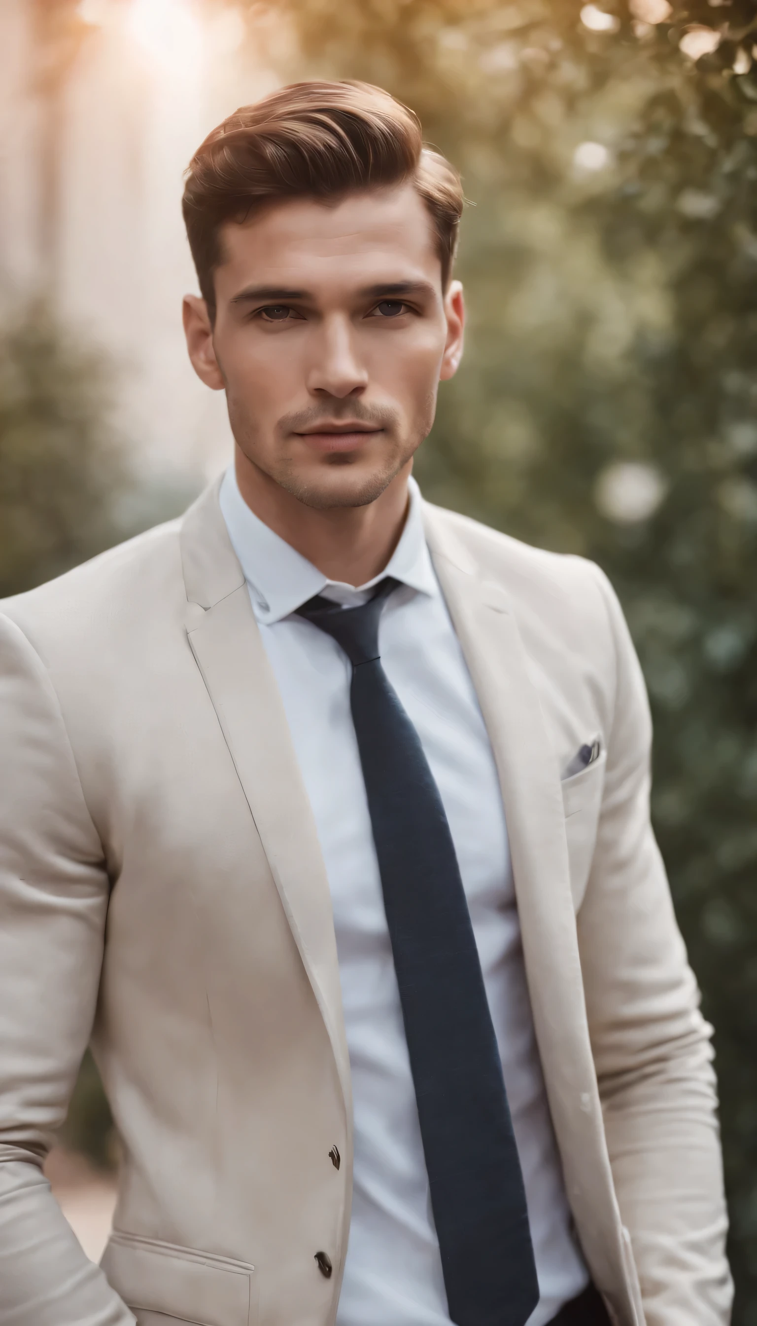 Elegant man in slim clothes,portrait