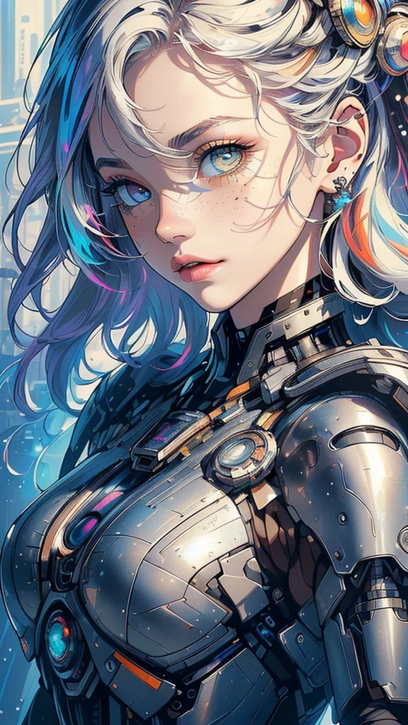 (((masterpiece, highest quality))),(((solo:1.2))),(((1girl:1.2))),32k wallpaper, very detailed,(((((portfolio))))),(((((Close-up))))),(((((bust up))))),((((more various angle)))),(((highlight))),((((heterochromia)))),(((complete. detailed face))),((((Extremely talented)))),((((Wonderfully detailed complicated machine)))),((((genius mechanic)))),((Overall colorfully)),(((futuristic galaxy))),(((perfect clear skinn)))