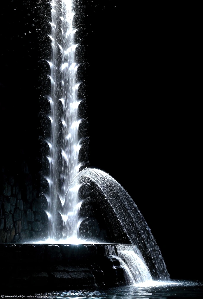 The moment the water drips、Water Drop、The moment the water falls、Disney style