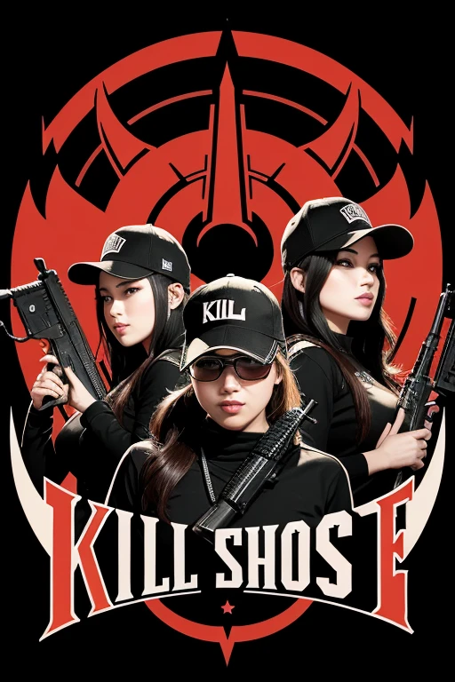 A logo for a team called kill shot