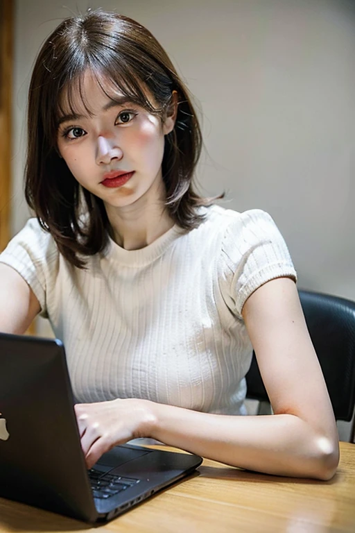 ((Highest quality)), ((masterpiece)), (detailed), AI training image,アジアpeople女性2people,Holding a laptop