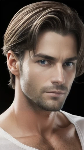 German man focus on the face