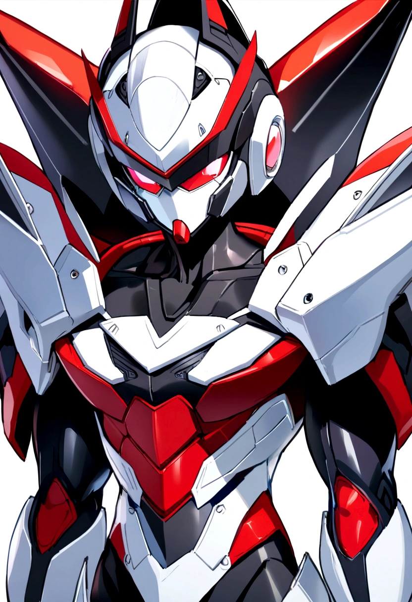Futuristic supercar helmet with long red and black spoilers Megaman zero saga